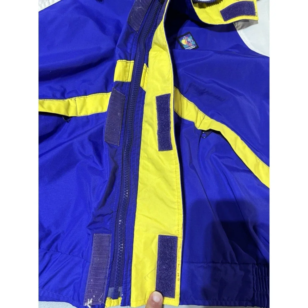 Vintage 80s Woolrich Jacket Adult Extra Large‎ XL Zip Front  Mens Purple/white